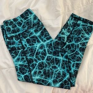 ✨🔥 CVG Rage Turquoise Crop Leggings L
